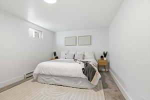 Basement bedroom.. BIG spaces