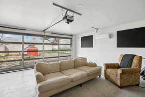 Oversized Office/Gym in the garage with electricity and minisplit.