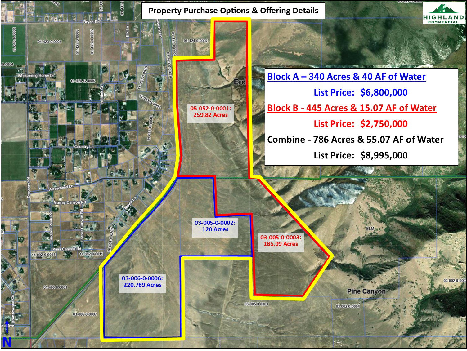 Map / location featuring property parcel outlined