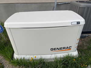 Generac Generator on South side of home