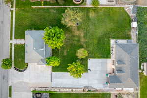 Aerial view of lot