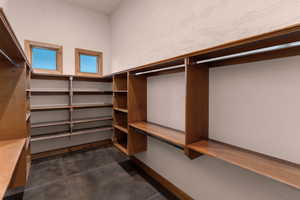 View of walk in Primary closet