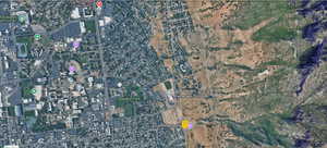 Aerial map of property and surrounding area