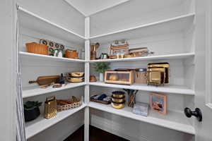 View of storage area