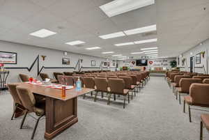 Misc room featuring a paneled ceiling