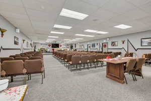 Miscellaneous room featuring a paneled ceiling