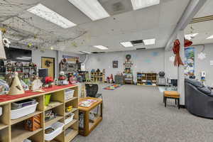 Misc room with a drop ceiling