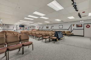 Misc room featuring a paneled ceiling