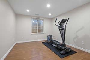 Bedroom in basement