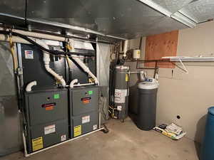 Utilities with gas water heater