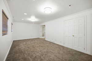 Basement family room perfect for entertaining