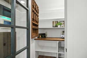 Walk in pantry with tons of storage