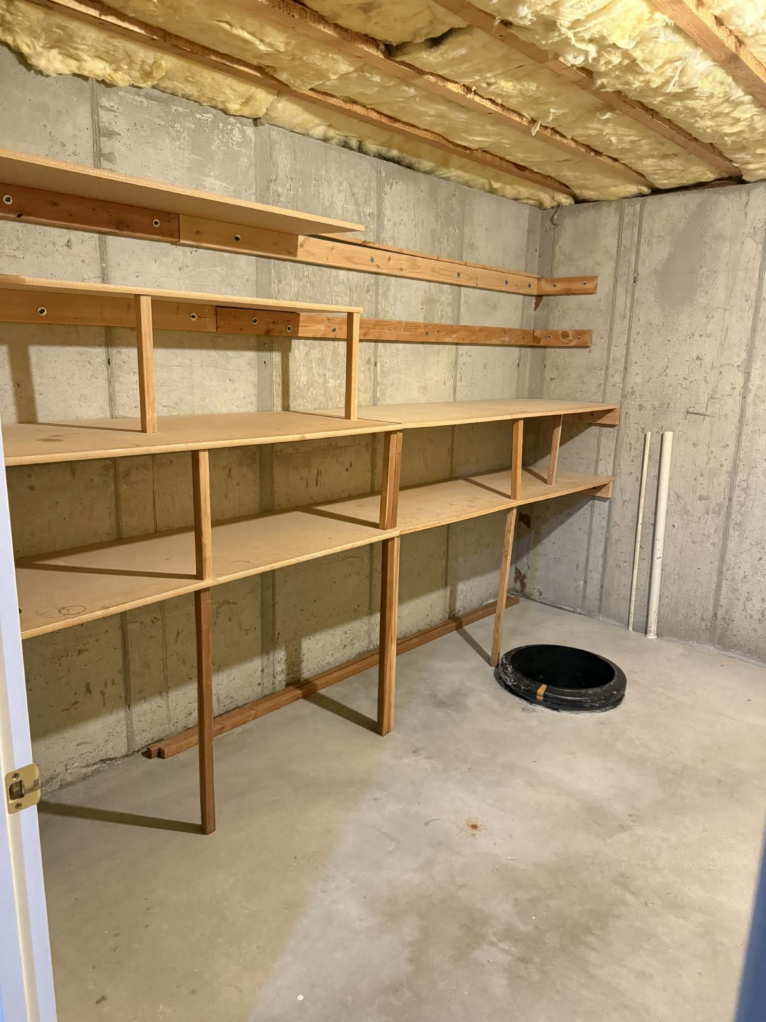 View of unfinished basement