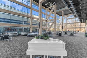 Atrium with seating & entertaining space