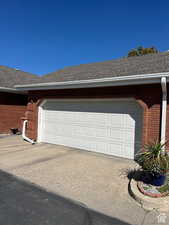 Garage with driveway