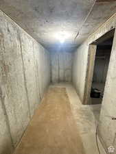 View of unfinished below grade area