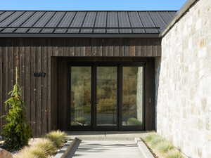 View of exterior entry