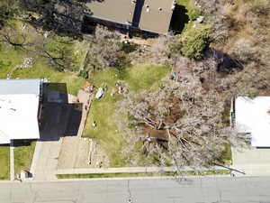 View from above of property