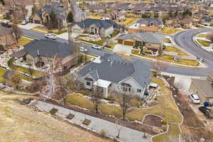 Aerial view of property and surrounding area