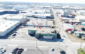 Drone / aerial view of industrial structures