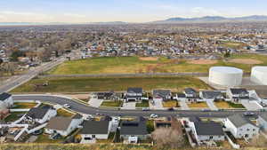 View of property location with nearby suburban area and a mountain backdrop