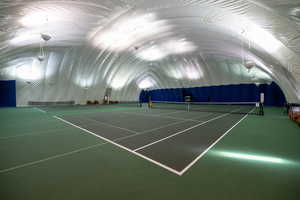 View of tennis court