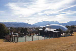 View of mountain background