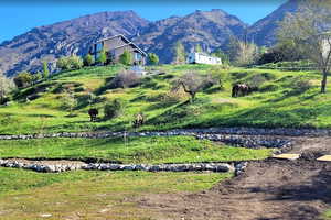 View of mountain background