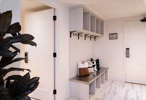 Mudroom with baseboards