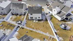Aerial view of residential area
