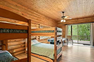 Bunk bed area in rec room/ family room downstairs