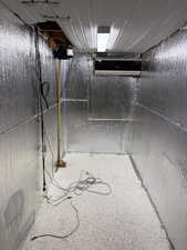 The "cold storage" area has been insulated and wired for a computer server area including a separate A/C system and high speed wiring/ fiber optic cables.