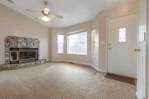 Front Room with fireplace