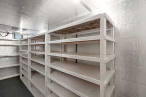Huge cold storage in basement