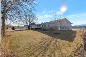 Rear view of home