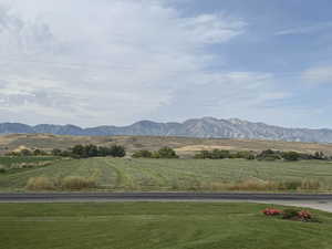 View of mountains to the west