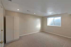 Basement bedroom