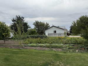 View of garden area, north of home