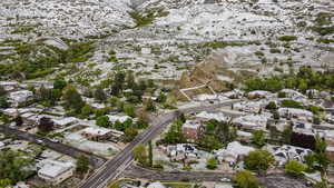 Aerial view of residential area