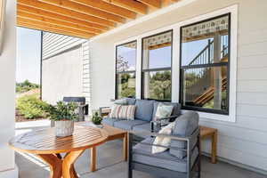 Walk out basement patio.