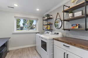 Downstairs laundry room