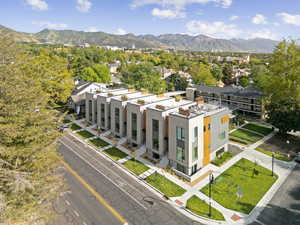 Aerial view of mountains