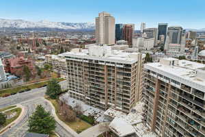 View of city featuring a mountain backdrop