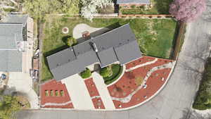 View from above of property