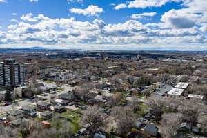 Drone / aerial view of mountains