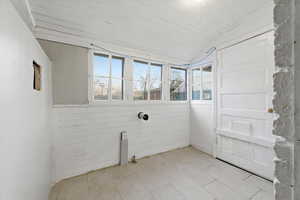 Enclosed porch/laundry room