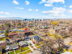 View of urban area featuring mountains