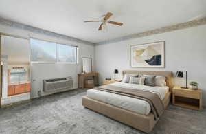 VIRTUALLY STAGED BEDROOM