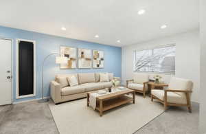 VIRTUALLY STAGED LIVING ROOM