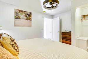 Bedroom featuring recessed lighting